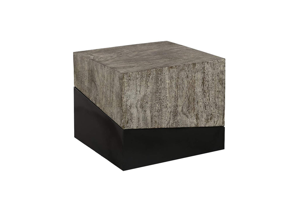 TH97557 Geometry Side Table - Gray Stone