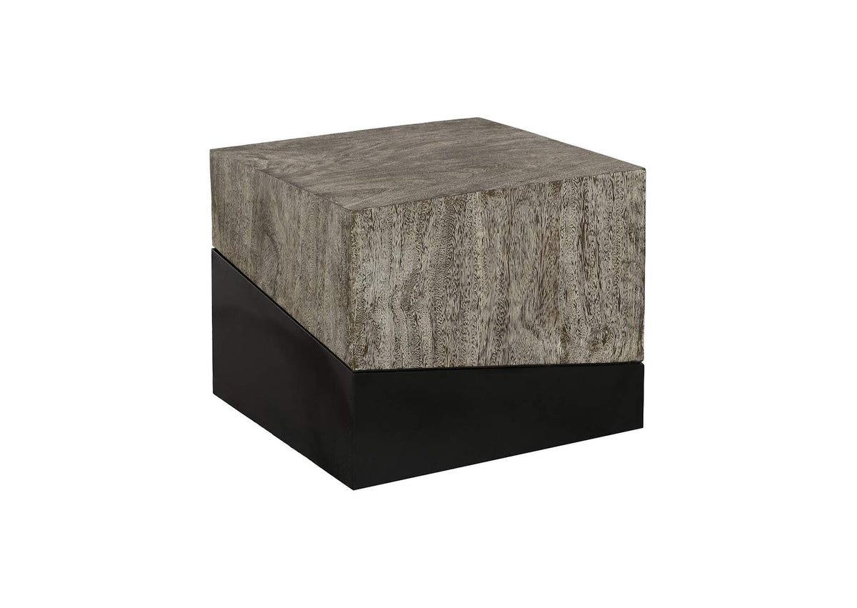 TH97557 Geometry Side Table - Gray Stone