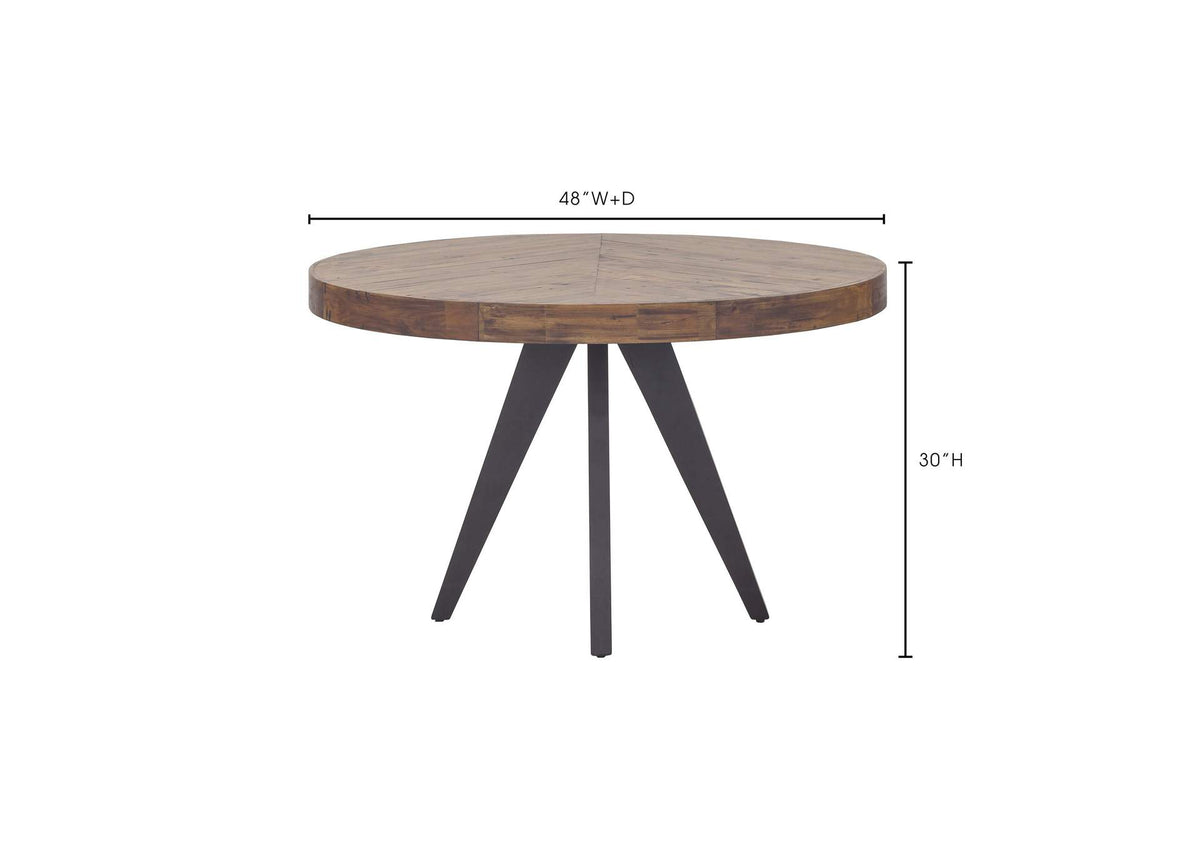 TL-1010-14 Parq Round Dining Table Amber