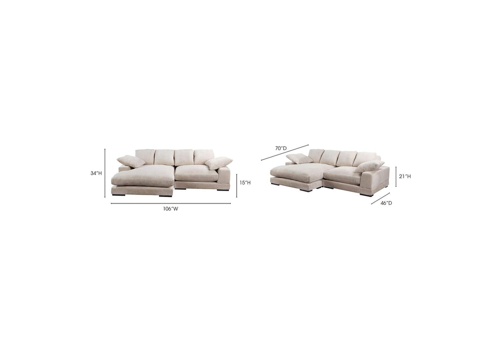 TN-1004-14-0 Plunge Sectional Cappuccino