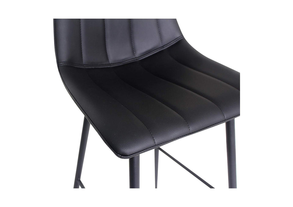 UU-1003-02 Alibi Barstool Matte Black - Set Of Two