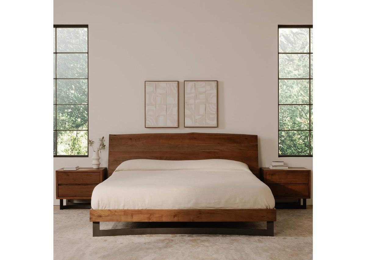 VE-1087-03-0 Bent Queen Size Bed Brown