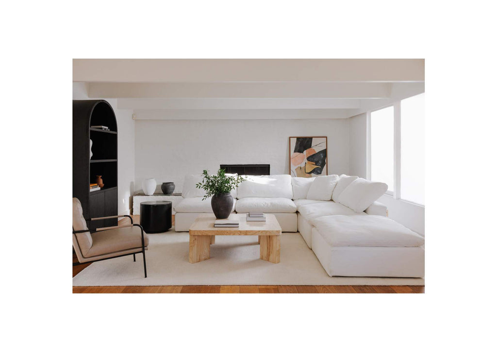 YJ-1001-05 Clay Slipper Chair Cream White