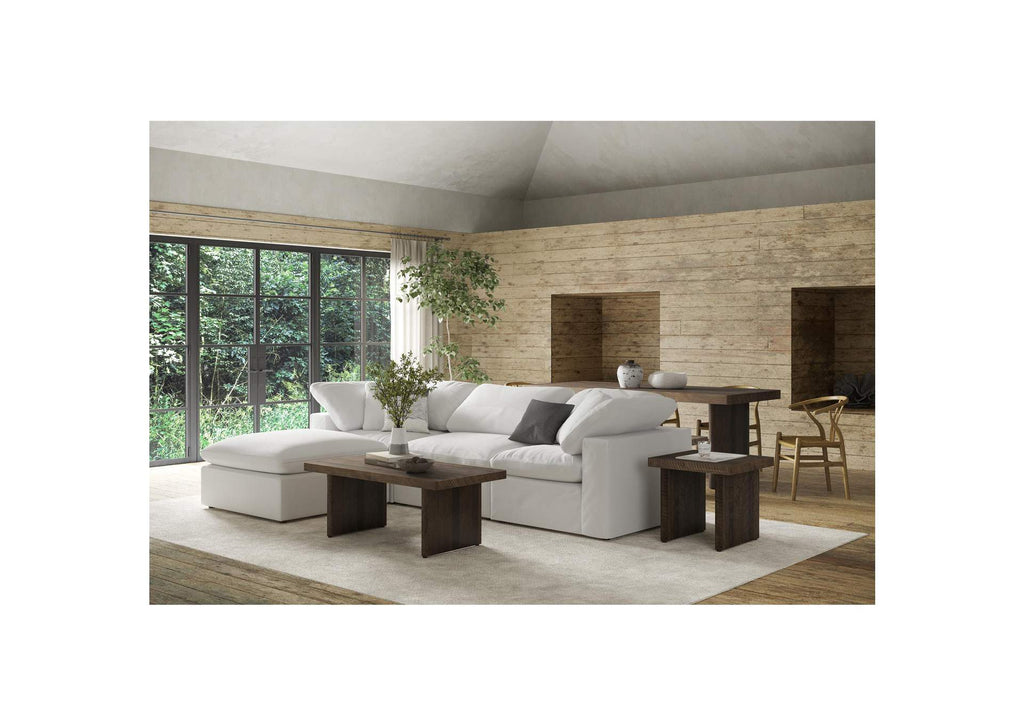 YJ-1014-05 Terra Condo Ottoman Cream White