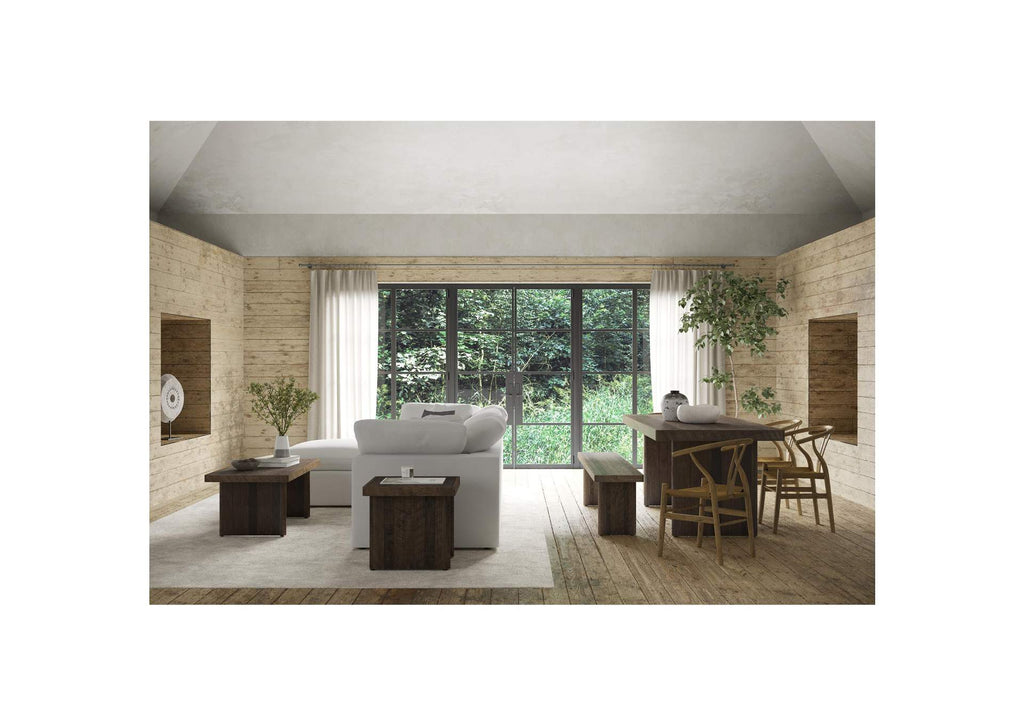 YJ-1014-05 Terra Condo Ottoman Cream White