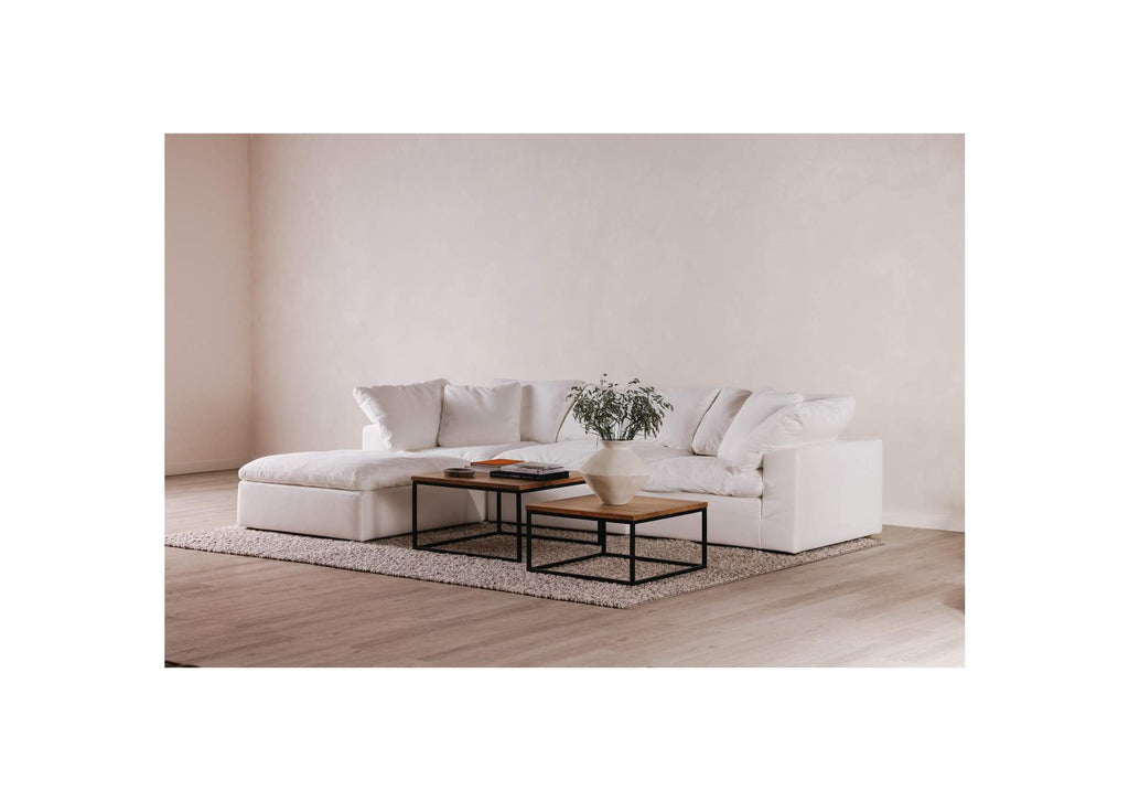 YJ-1014-05 Terra Condo Ottoman Cream White