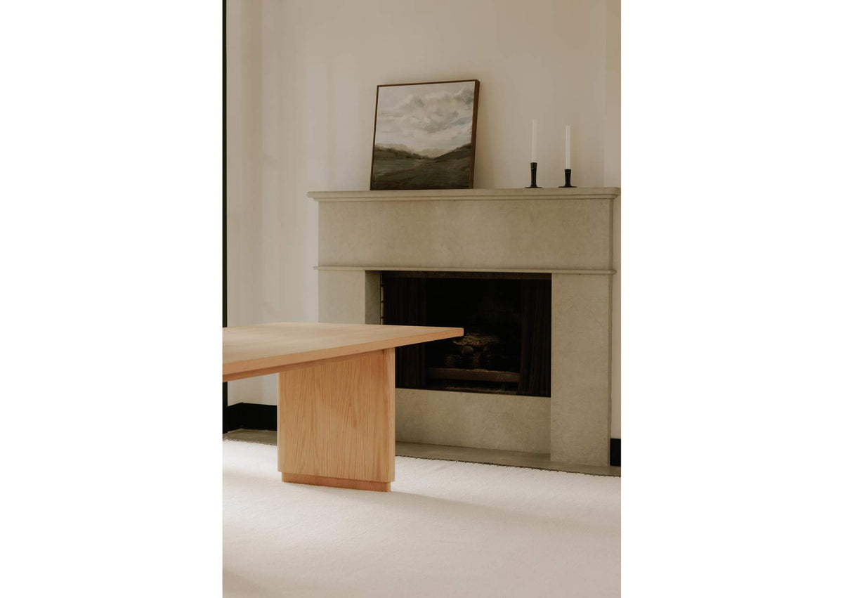 YR-1011-24-0 Round Off Large Dining Table Natural Oak
