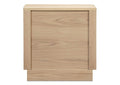 YR-1013-24 Round Off Tall Nightstand Natural Oak