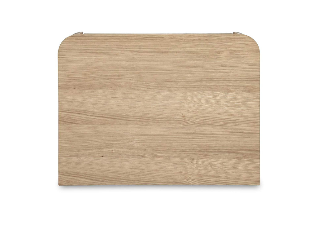 YR-1013-24 Round Off Tall Nightstand Natural Oak