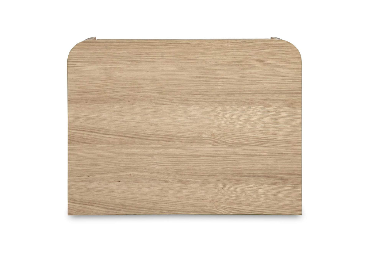 YR-1013-24 Round Off Tall Nightstand Natural Oak