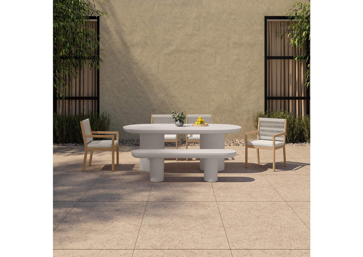 ZT-1033-05-0 Rocca Dining Table Cream