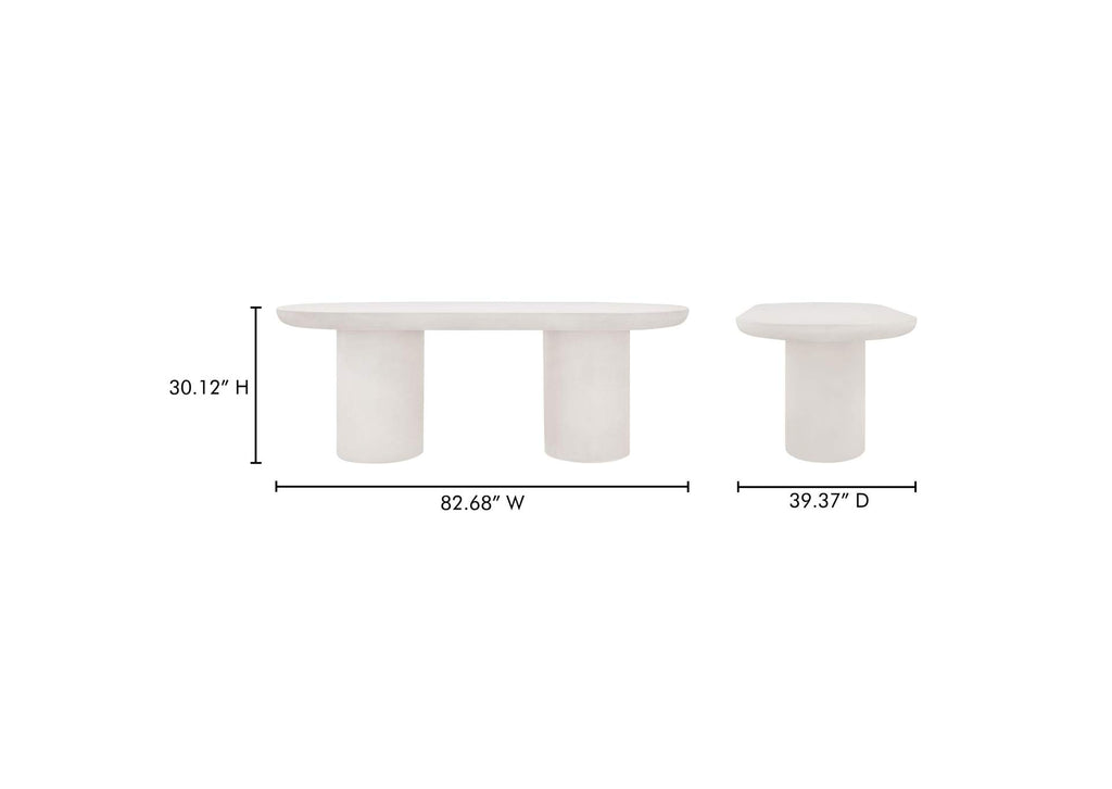 ZT-1033-05-0 Rocca Dining Table Cream